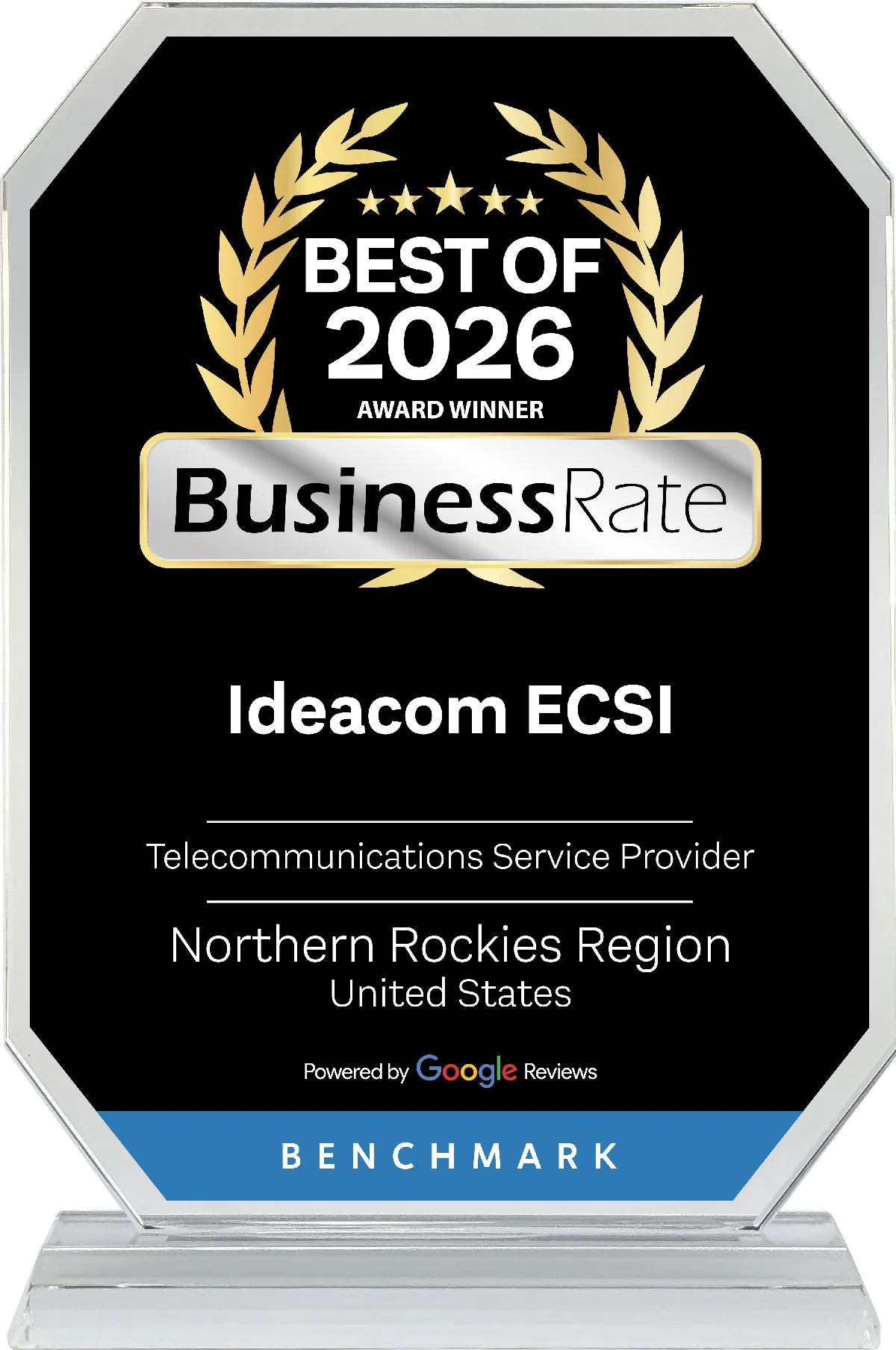IDeACOM ECSI BusinessRate Best of 2026 Award IDeACOM ECSI BusinessRate Best of 2026 Award Winner